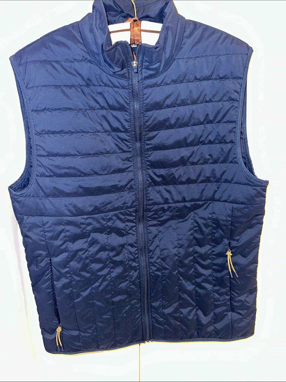 Southern Tide Quilted Navy Packable Vest